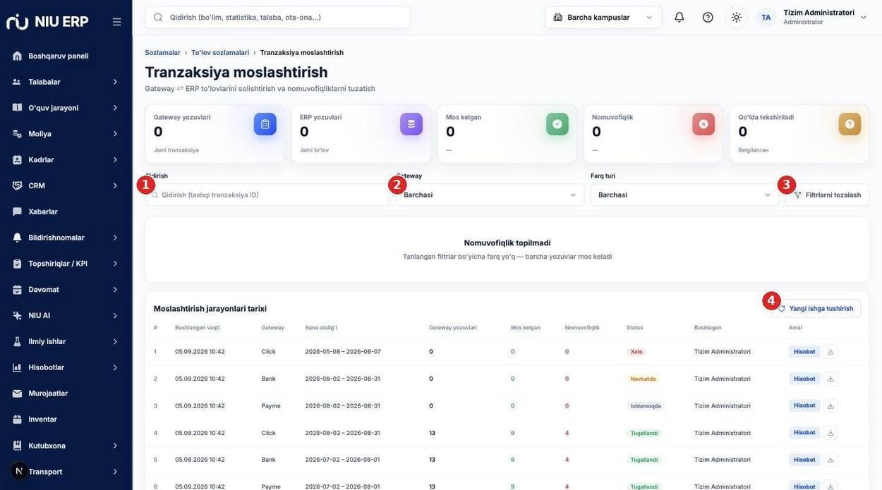 Tranzaksiya moslashtirish